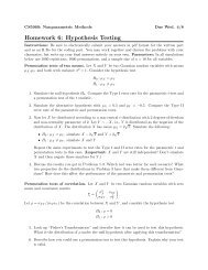 Homework 6: Hypothesis Testing