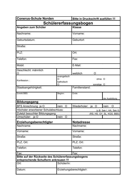 Conerus-Schule Norden - BBS Norden