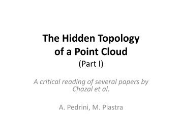 The Hidden Topology of a Point Cloud