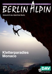 Kletterparadies Monaco - AlpinClub Berlin