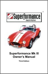Superformance Mk III Owner's Manual - Second Strike