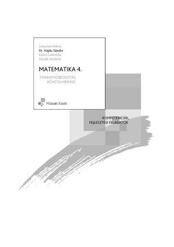 Matematika 4. Tanmenet