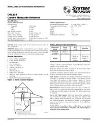 CO1224 Carbon Monoxide Detector - System Sensor