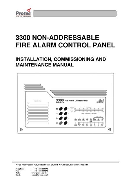 3300 Installation Manual - Protec Fire Detection