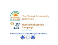 ReThink Your Drink Program Overview