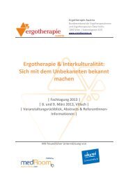 Download Abstracts der Vorträge - Ergotherapie Austria