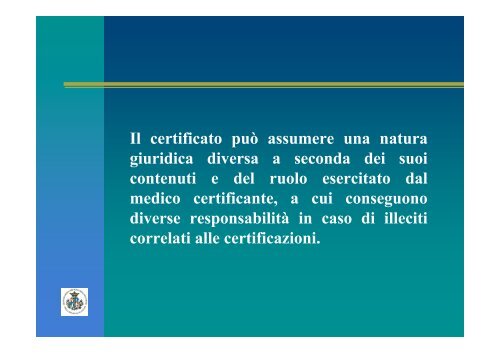 Le Certificazioni - OMCeO Sassari