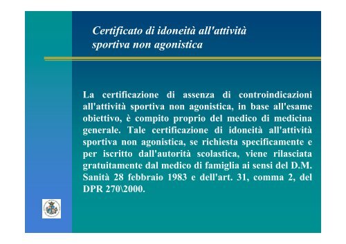 Le Certificazioni - OMCeO Sassari