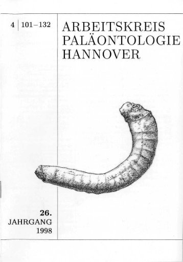 26. - Arbeitskreis Paläontologie Hannover