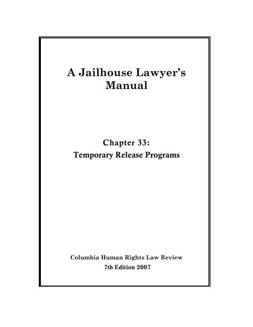 CHAPTER 33 - Columbia Law School