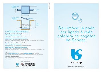 Consulte o folheto da Sabesp