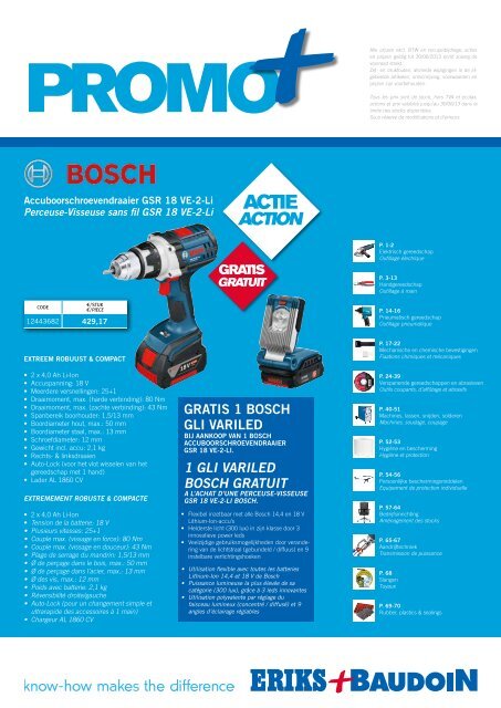 GratIs 1 boscH GLI VarILED - Eriks