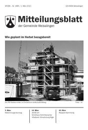 Mitteilungsblatt - Weisslingen