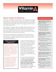 Vitamin A Global Initiative - A2Z: The USAID Micronutrient and Child ...