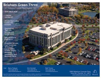 Brixham Green Three Building Flyer - Ballantyne Corporate Park