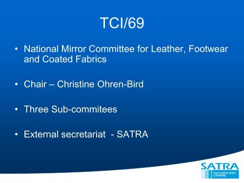 View PowerPoint presentation as pdf - SLTC. Society of Leather ...