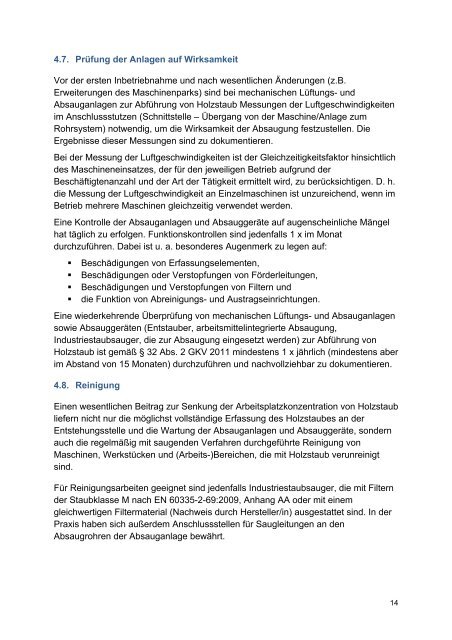 holzstaub leitfaden eine initiative im rahmen der ... - Arbeitsinspektion