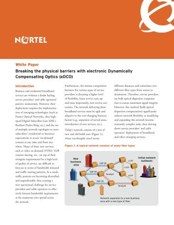 Breaking the physical barriers with eDCO, Nortel, 2006 - TACS