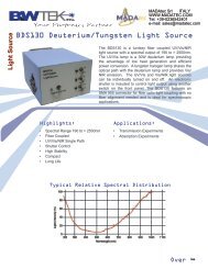 BDS130 Deuterium/Tungsten Light Source - Madatec