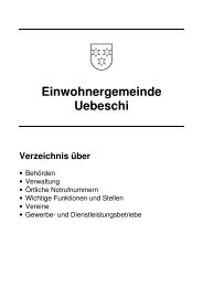 Verzeichnis Einwohnergemeinde Uebeschi