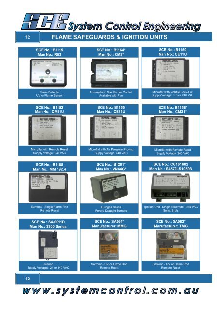 Commercial Gas Catalogue - System Control Engineering