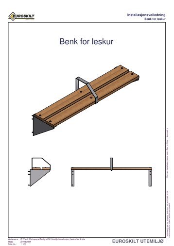 Installasjon_leskur benk - Euroskilt AS