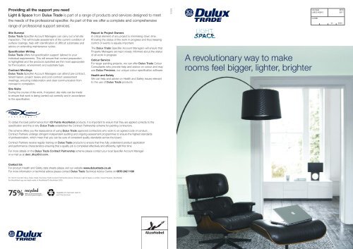 Light & Space specifier brochure - Dulux Trade