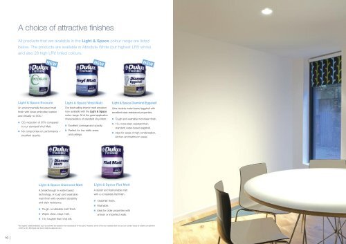 Light & Space specifier brochure - Dulux Trade