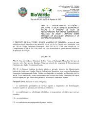 Decreto 1601/2009 no formato de PDF - Prefeitura de Rio Verde