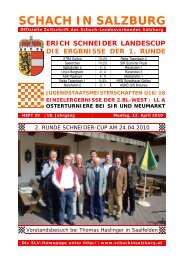 18. Jahrgang - Heft 29 - Schach-Landesverband Salzburg