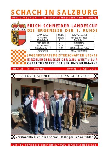 18. Jahrgang - Heft 29 - Schach-Landesverband Salzburg