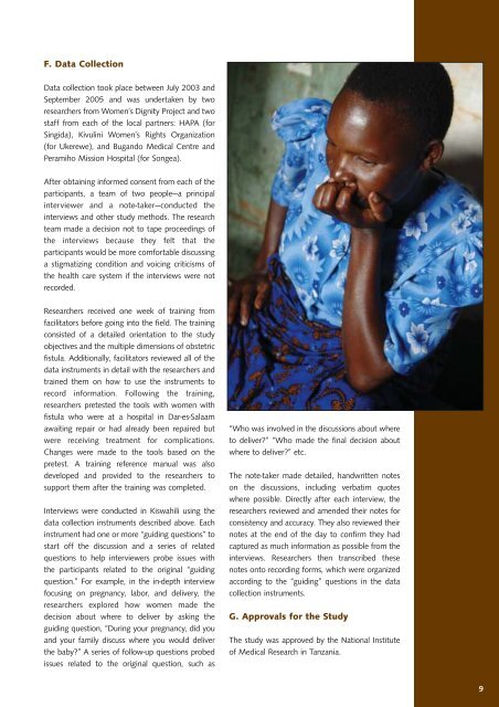 Risk and Resilience: Obstetric Fistula in Tanzania - EngenderHealth