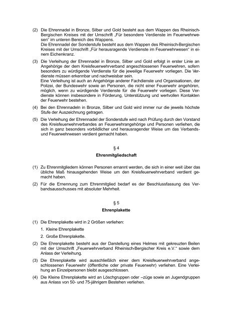 Richtlinien - PDF - Feuerwehrverband Rheinisch-Bergischer Kreis eV