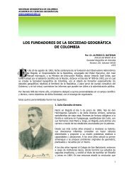 los fundadores de la sociedad geogrÃ¡fica de colombia