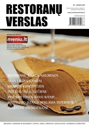 RestoranÅ³ verslas 2009/1
