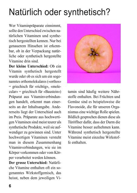 VITAMINE UND MINERALSTOFFE - Die-Drogerie.ch