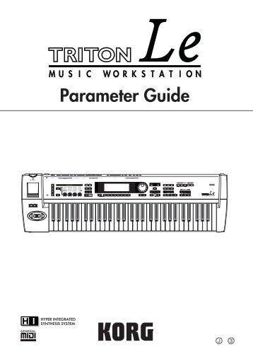 TRITON Le Parameter guide - Korg