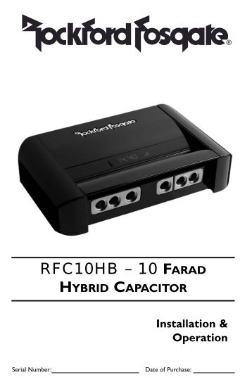 farad hybrid capacitor - Audio Design GmbH