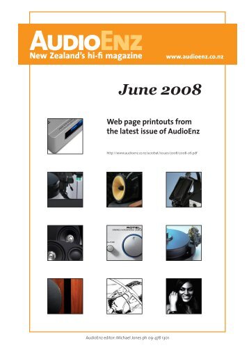 AudioEnz New Zealand's hi-fi magazine June 2008