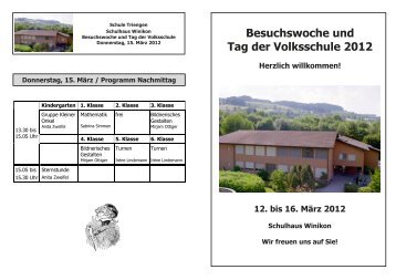 Besuchswoche und Tag der Volksschule 2012 - Schule Triengen