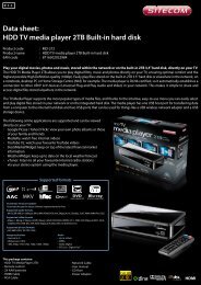 Data sheet: HDD TV media player 2TB Built-in hard disk - Icecat.biz