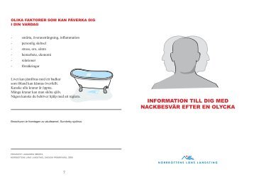 INFORMATION TILL DIG MED NACKBESVÃR EFTER EN OLYCKA