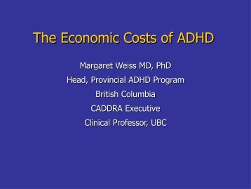 The Economic Costs of ADHD - Caddac
