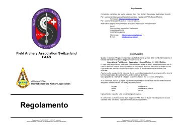 Regolamento di tiro FAAS, versione 2011/2012 (2. edizione)