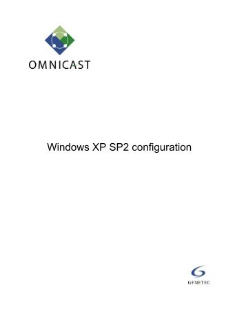 Windows XP SP2 configuration - Genetec