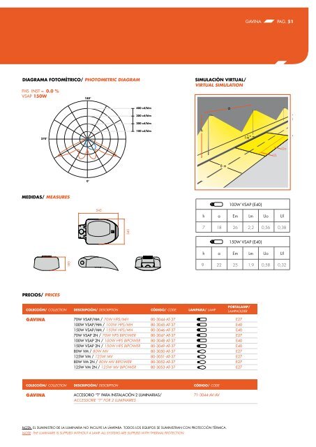 CATALOGO GENERAL GENERAL CATALOGUE