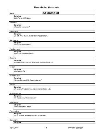 Thematischer Wortschatz - limba germana