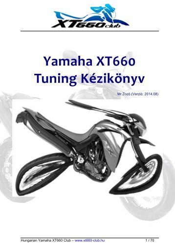 XT660 Tuning KÃ©zikÃ¶nyv - XT 660 club