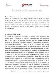 Regulamento da Bolsa de Avaliadores Externos (BAE) 1 ... - avcoa