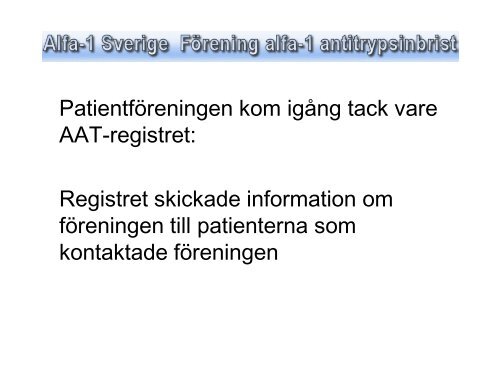 LÃ¤s vidare! - Alfa-1 Sverige RiksfÃ¶rening